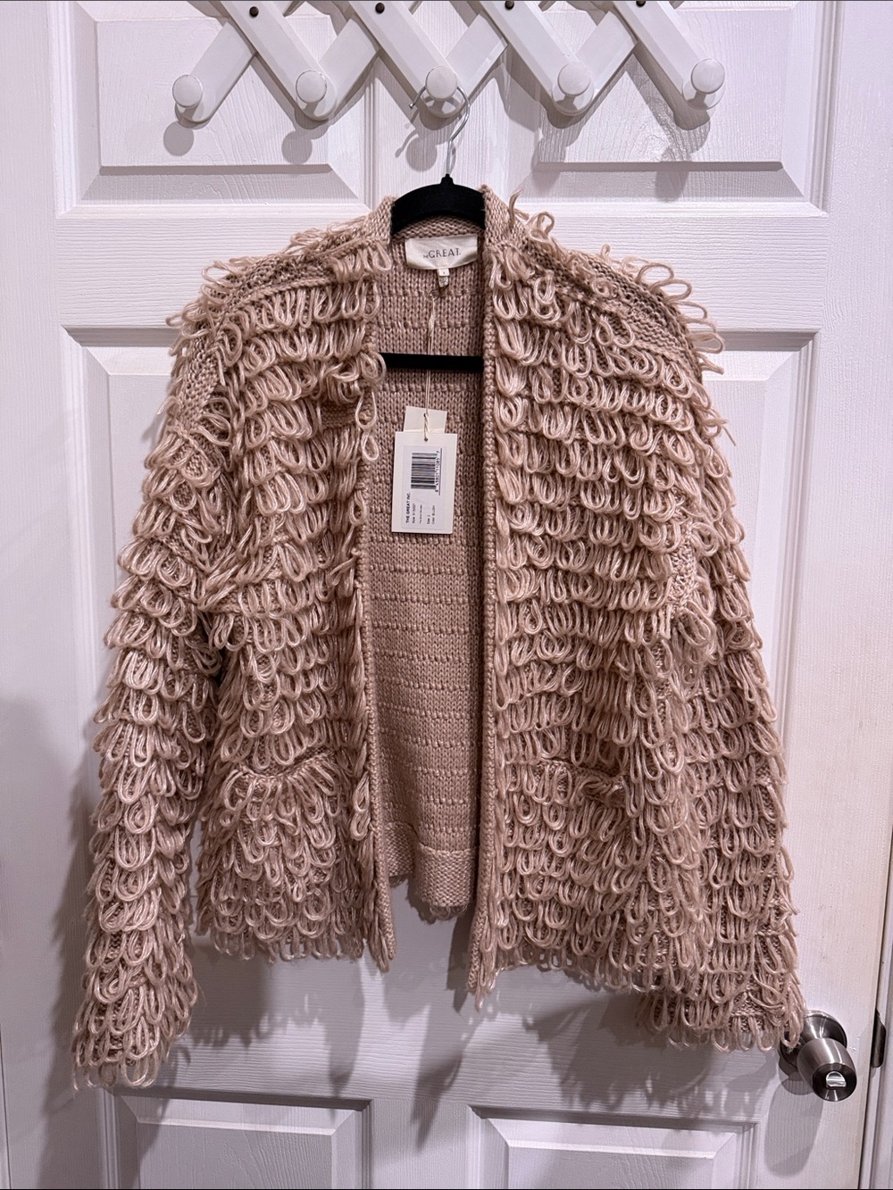 THE GREAT. Loop-Detail Jacket in Blush